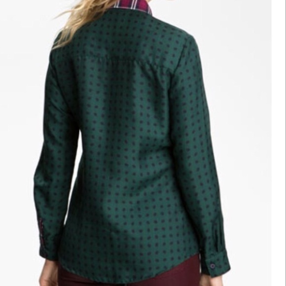 Mixed Print Button Down - Picture 2 of 4